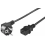 Microconnect PE07719005 kabel zasilający Czarny 0,5 m CEE7/7 wtyk C19