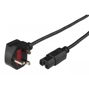 Microconnect PE090420C15 kabel zasilający Czarny 2 m BS 1363 Wtyk C15