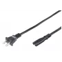 Kabel zasilający Microconnect PE110718 Czarny 1,8 m Wtyczka zasilająca typ A Wtyk C7