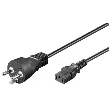 Kabel zasilający Microconnect PE120418R czarny 1,8 m wtyczka zasilająca typ K złącze C13