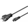 Microconnect PE120805 kabel zasilający Czarny 0.5 m Wtyczka zasilająca typu K Wtyk C5