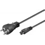 Microconnect PE120810 kabel zasilający Czarny 1 m Wtyczka zasilająca typu K Wtyk C5