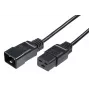 Microconnect PE141530 kabel zasilający Czarny 3 m Wtyk C20 Gniazdo C19