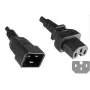 Microconnect PE152018 kabel zasilający Czarny 1.8 m wtyk C20 wtyk C15