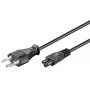 Microconnect PE160830 kabel zasilający Czarny 3 m Wtyczka zasilająca typu J Wtyk C5
