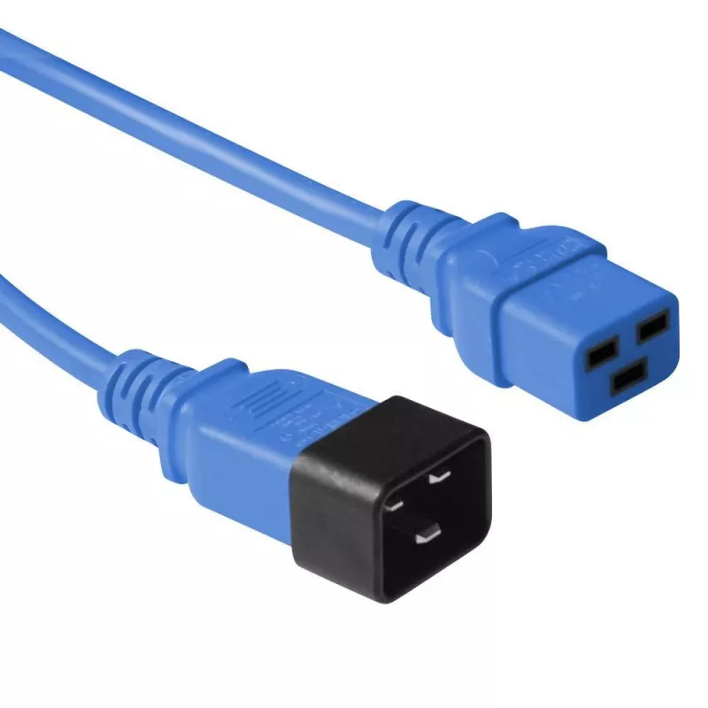 Microconnect PE2019B18 kabel zasilający Niebieski 1,8 m C20 coupler C19 coupler