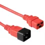 Microconnect PE2019R09 kabel zasilający Czerwony 0.9 m Wtyczka C20 Gniazdo C19