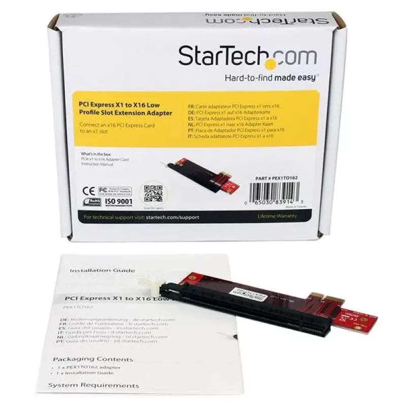 StarTech.com Niskoprofilowy adapter rozszerzający PCI Express X1 na X16