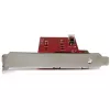 StarTech.com 2x M.2 SATA SSD Controller Card - PCIe, PCIe, M.2, Full-height / Low-profile, PCI 2.0, czerwony, CE, FCC, TAA