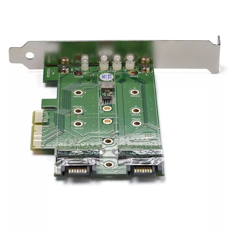 StarTech.com 3-portowa karta adaptera M.2 SSD (NGFF) - 1 x PCIe (NVMe) M.2, 2 x SATA III M.2 - PCIe 3.0