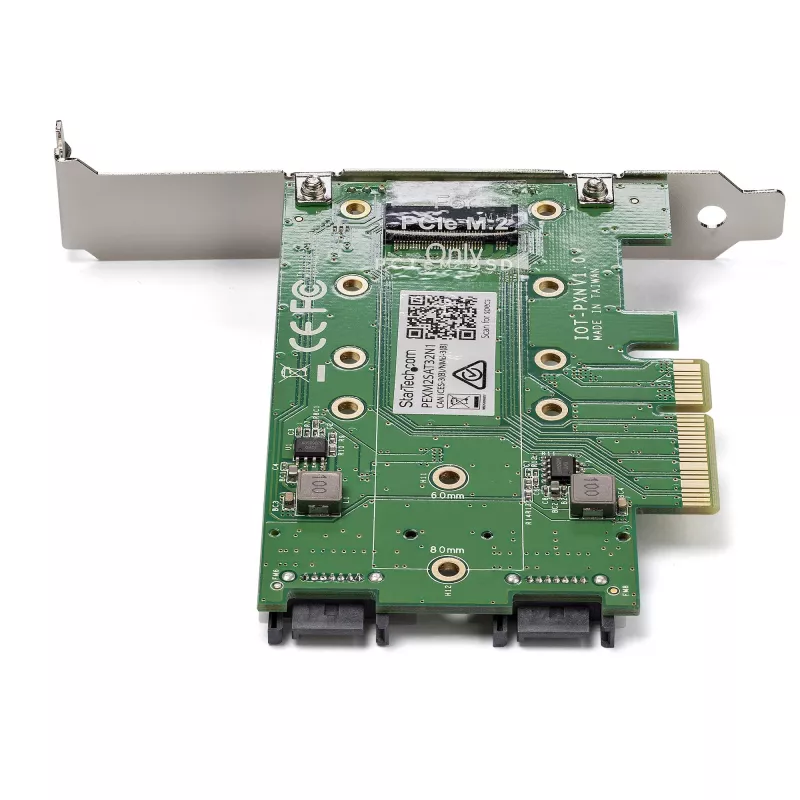 StarTech.com 3-portowa karta adaptera M.2 SSD (NGFF) - 1 x PCIe (NVMe) M.2, 2 x SATA III M.2 - PCIe 3.0