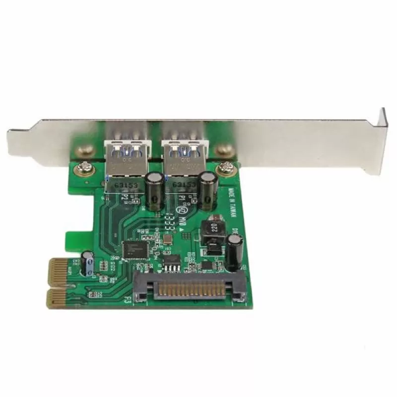 Karta rozszerzeń StarTech.com 2 porty PCI Express (PCIe) SuperSpeed USB 3.0 z UASP - zasilanie SATA
