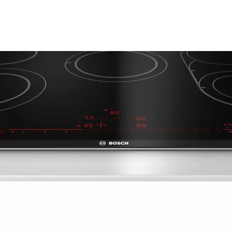 Bosch Serie 8 PKM875DP1D płyta grzewcza Czarny, Stal nierdzewna Do zabudowy Płyta ceramiczna 5 stref(y)