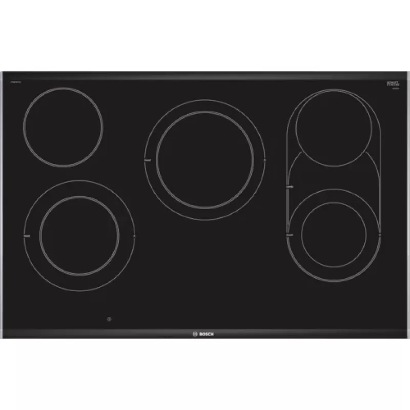 Bosch Serie 8 PKM875DP1D płyta grzewcza Czarny, Stal nierdzewna Do zabudowy Płyta ceramiczna 5 stref(y)