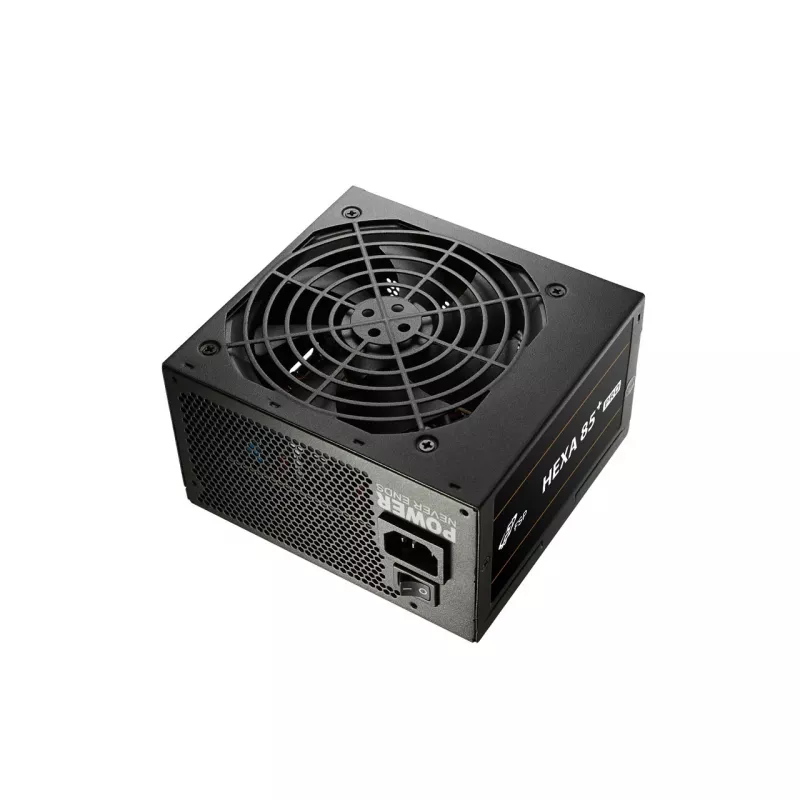 FSP HEXA 85+ PRO 350W Zasilacz ATX ATX2.5 Czarny, 350 W, 100 - 240 V, 50 - 60 Hz, 5 - 2 A, Aktywne, 85 W