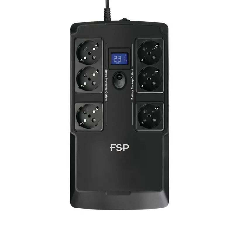 FSP NanoFit 600 zasilacz awaryjny (UPS) Standby (Offline) 0,6 kVA 360 W 6 gniazd AC