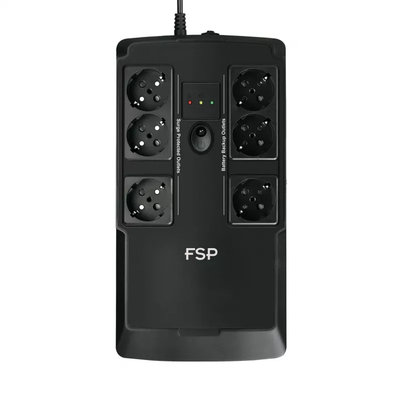 FSP NanoFit 600 zasilacz awaryjny (UPS) Standby (Offline) 0,6 kVA 360 W 6 gniazd AC
