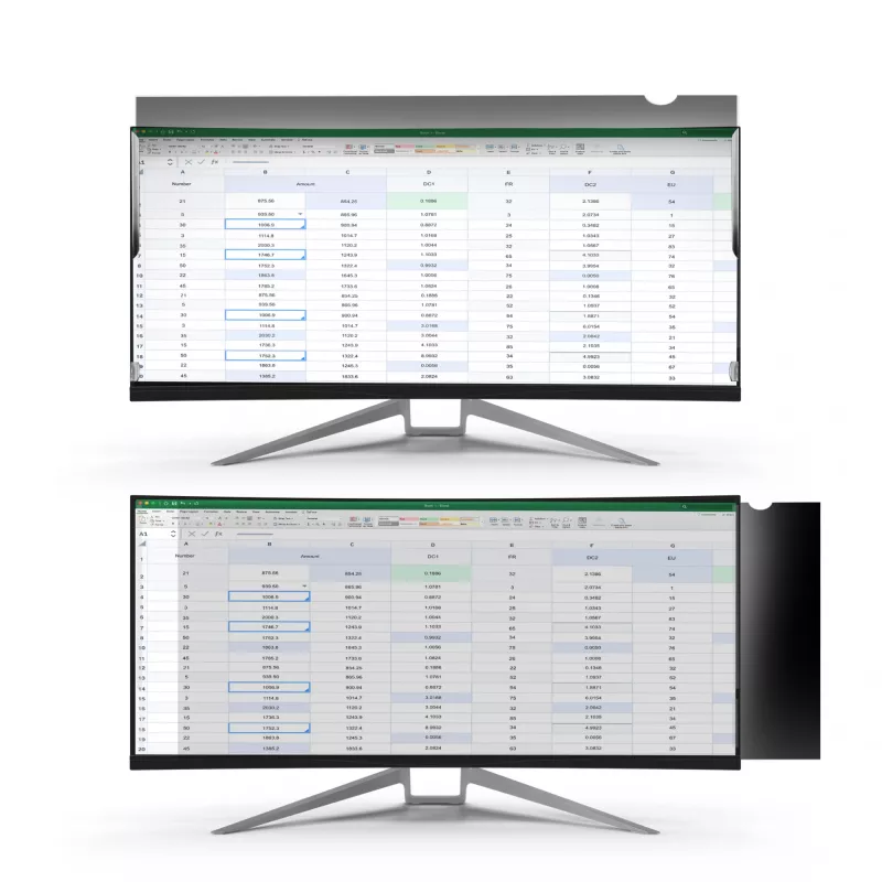 StarTech.com Filtr prywatyzujący do monitora 34-calowego ultraszerokokątnego - 21:9 panoramiczny - Filtr bezpieczeństwa ekranu komputera - Ochrona redukująca światło niebieskie - Matowy/błyszczący - Kąt widzenia +/-30°