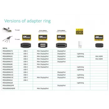 Vivolink PROADRINGDPR adapter wideo 0,1 m DisplayPort HDMI czarny