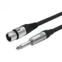 Vivolink PROAUDXLRFJACK3 kabel audio 3 m XLR 6.35mm Czarny