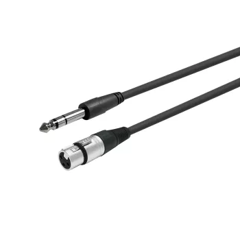 Kabel audio Vivolink PROAUDXLRFJACKS1 1m XLR żeński 6,35mm męski czarny