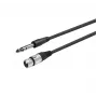 Kabel audio Vivolink PROAUDXLRFJACKS1 1m XLR żeński 6,35mm męski czarny