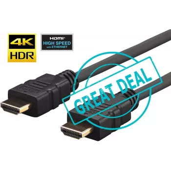 Vivolink 10x Pro HDMI kabel 2m Ultra Flexible, 2 m, HDMI Type A (Standard), HDMI Type A (Standard), 4096 x 2160 pixels, 3D, Czarny