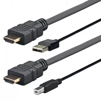 Kabel Vivolink PRO HDMI W/USB 2.0 A/B (AMP) o długości 3 m, czarny, 4K