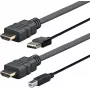Vivolink PROHDMIUSBAB5AMP kabel wideo 5 m HDMI + USB Typ-A HDMI + USB Typ-B Czarny
