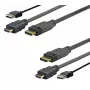 Vivolink PROHDMIUSBDP5 adapter kabla wideo 5 m DisplayPort HDMI + USB czarny