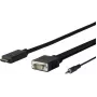 Vivolink PROHDMIVGA1 adapter kabla wideo 1 m HDMI Typ A (Standard) VGA (D-Sub) Czarny