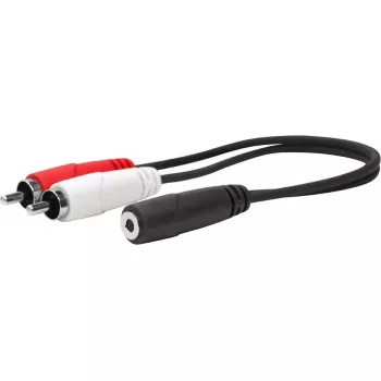 Vivolink PROMJFRCAM0.2 kabel audio 0,2 m 3,5 mm 2 x RCA Czarny