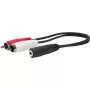 Vivolink PROMJFRCAM0.2 kabel audio 0,2 m 3,5 mm 2 x RCA Czarny