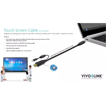 Vivolink PROUSBCHDMIUSBB10 kabel USB USB 3.2 Gen 1 (3.1 Gen 1) 10 m USB-C Czarny
