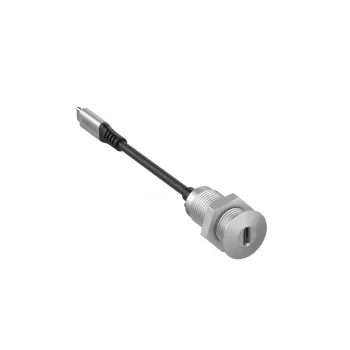 Vivolink PROUSBCMF0.3SOCKET Kabel USB 3.2 Gen 2 (3.1 Gen 2) 0,3 m USB-C Szary