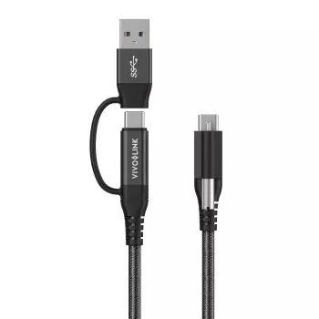 Vivolink PROUSBCMM1.5ADP Kabel USB USB 3.2 Gen 2 (3.1 Gen 2) 1.5 m USB C Czarny