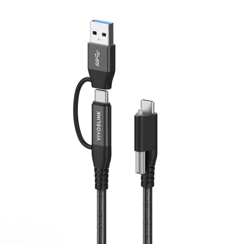 Vivolink PROUSBCMM1.5ADP Kabel USB USB 3.2 Gen 2 (3.1 Gen 2) 1.5 m USB C Czarny