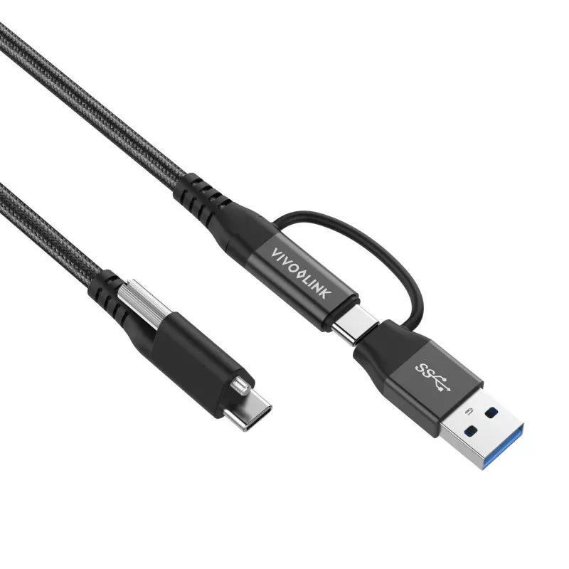 Vivolink PROUSBCMM1.5ADP Kabel USB USB 3.2 Gen 2 (3.1 Gen 2) 1.5 m USB C Czarny
