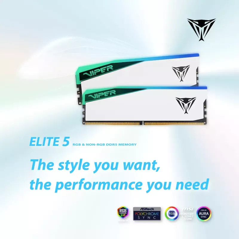 PATRIOT D532GB 7000-38 Viper Elite 5 RGB K2 PVER532G70C38KW (PVER532G70C38KW)