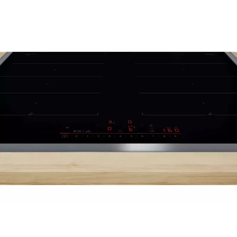 Bosch Serie 6 PXX645HC1E płyta kuchenna Czarny Do zabudowy 60 cm Płyta indukcyjna strefowa 4 stref(y)