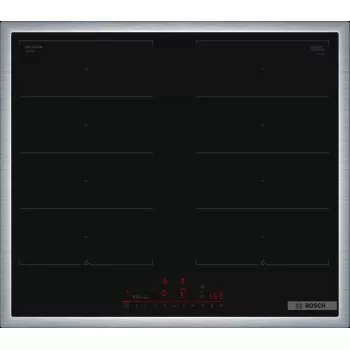 Bosch Serie 6 PXX645HC1E płyta kuchenna Czarny Do zabudowy 60 cm Płyta indukcyjna strefowa 4 stref(y)