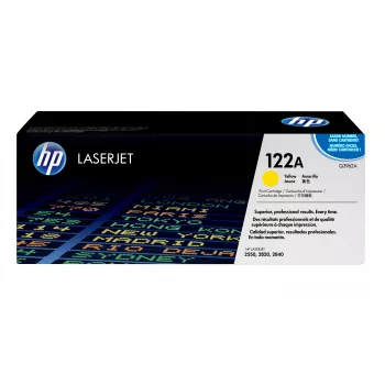 Oryginalny żółty toner HP 122A do drukarek LaserJet, 1 szt.