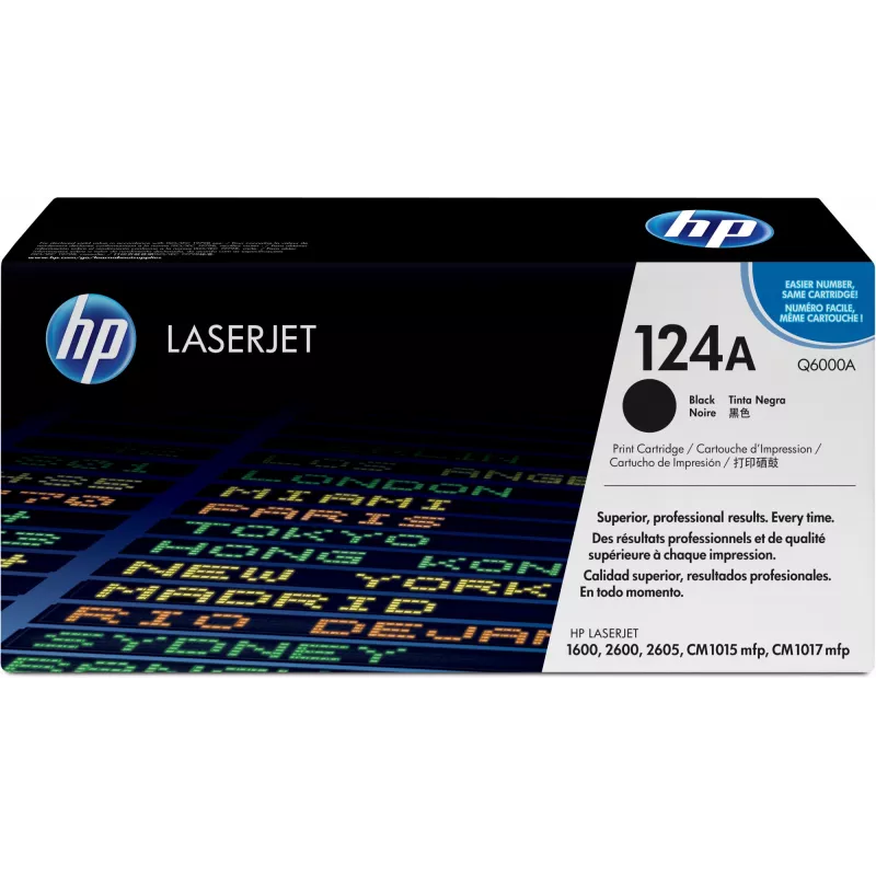 HP 124A Czarny Oryginalny LaserJet kaseta z tonerem