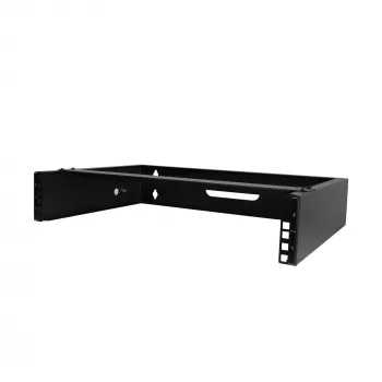 StarTech.com 2U Wall Mount sieciowy Rack - 14In. Deep (Low Profile) - 19 inch Uchwyt na panel krosowy do płytkiego serwera, sprzętu IT, przełączników sieciowych - 77lbs/35kg udźwig, czarny