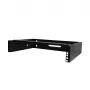 StarTech.com 2U Wall Mount sieciowy Rack - 14In. Deep (Low Profile) - 19 inch Uchwyt na panel krosowy do płytkiego serwera, sprzętu IT, przełączników sieciowych - 77lbs/35kg udźwig, czarny