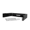 StarTech.com 2U Wall Mount sieciowy Rack - 14In. Deep (Low Profile) - 19 inch Uchwyt na panel krosowy do płytkiego serwera, sprzętu IT, przełączników sieciowych - 77lbs/35kg udźwig, czarny