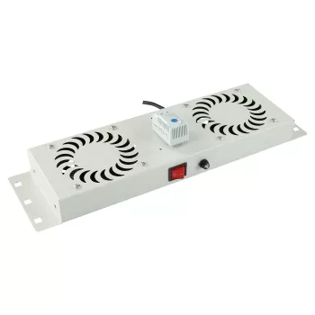 Akcesorium do szafy rack Lanview RAF115WH-UK 1U 2 wentylatory biały