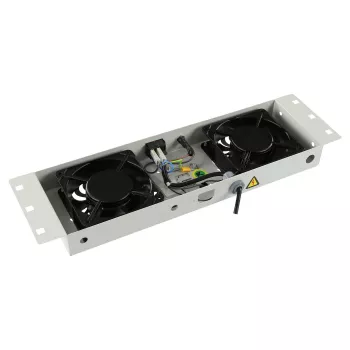 Akcesorium do szafy rack Lanview RAF115WH-UK 1U 2 wentylatory biały