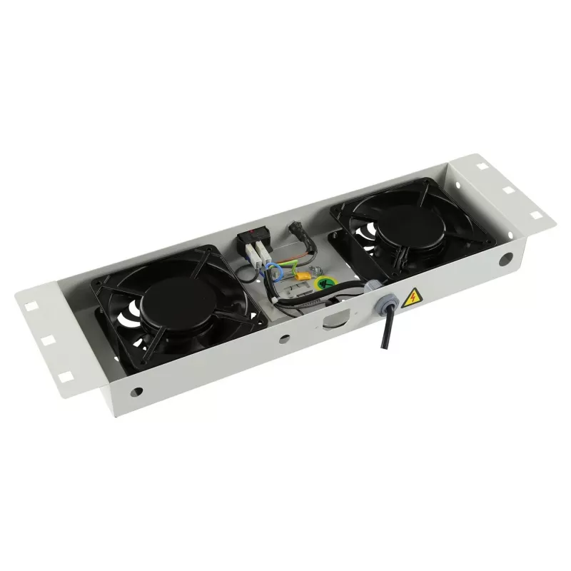 Akcesorium do szafy rack Lanview RAF115WH-UK 1U 2 wentylatory biały
