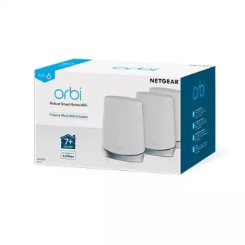 NETGEAR Orbi RBK753 AX4200 WiFi 6 Mesh System Tri-band (2.4 GHz / 5 GHz / 5 GHz) Wi-Fi 6 (802.11ax) biały 7 Internal